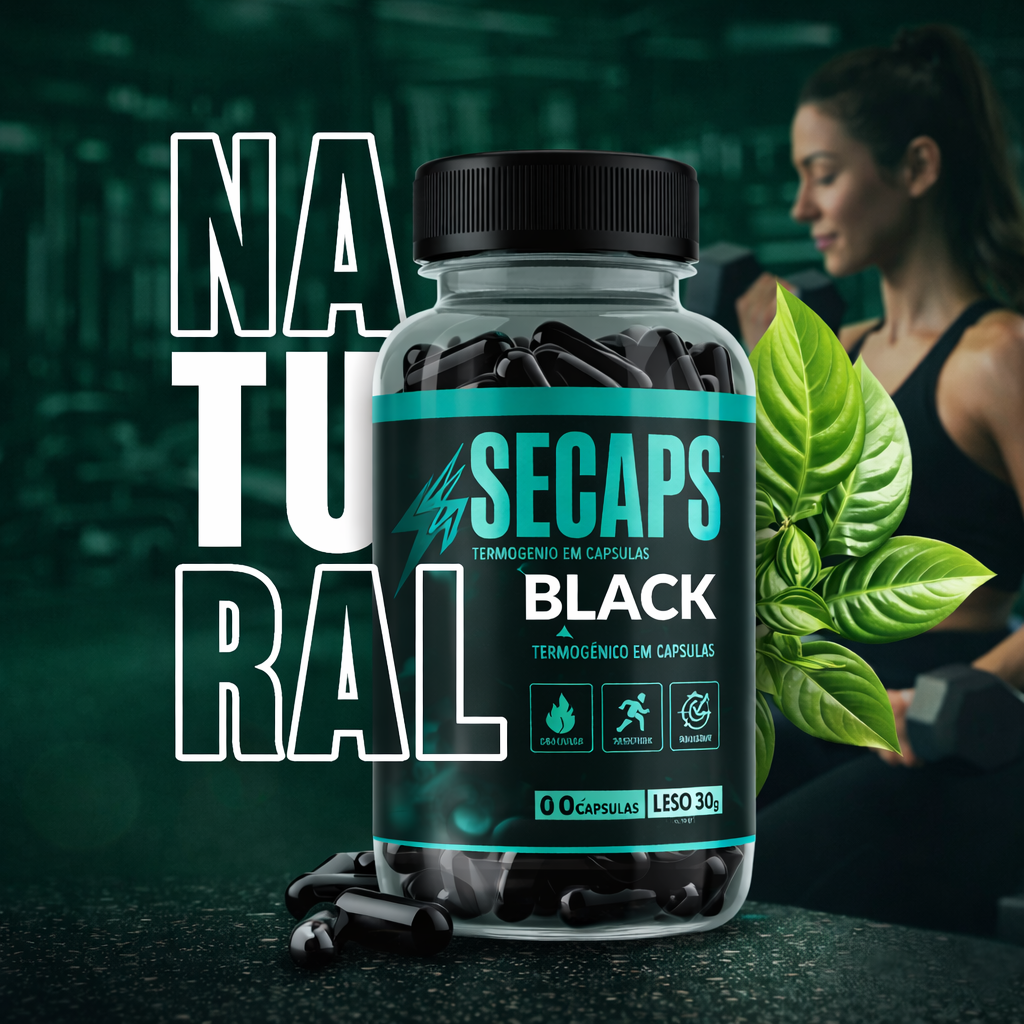 criativo da pagina secaps black capsulas